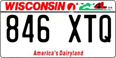 WI license plate 846XTQ