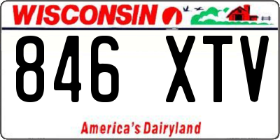 WI license plate 846XTV