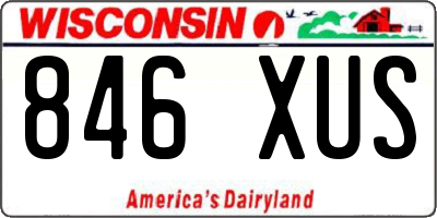 WI license plate 846XUS