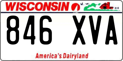 WI license plate 846XVA