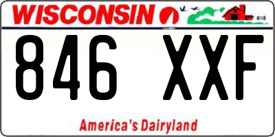 WI license plate 846XXF