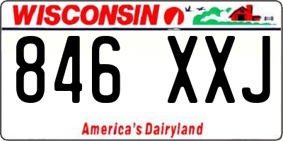 WI license plate 846XXJ