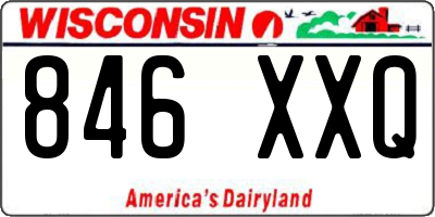 WI license plate 846XXQ