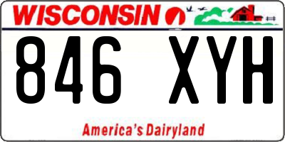 WI license plate 846XYH