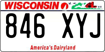 WI license plate 846XYJ
