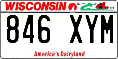 WI license plate 846XYM