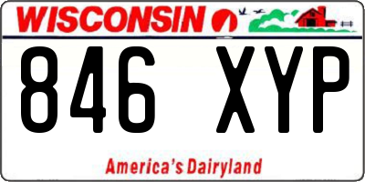WI license plate 846XYP
