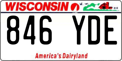 WI license plate 846YDE