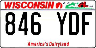 WI license plate 846YDF
