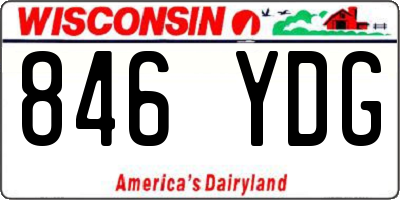 WI license plate 846YDG