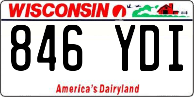 WI license plate 846YDI
