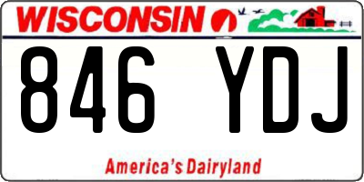 WI license plate 846YDJ