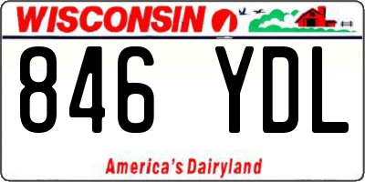 WI license plate 846YDL