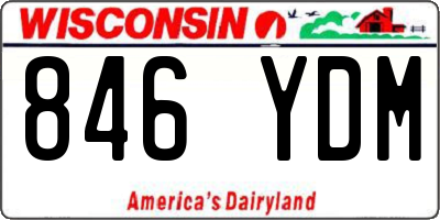 WI license plate 846YDM
