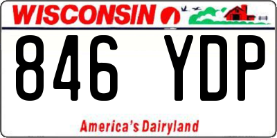 WI license plate 846YDP