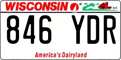 WI license plate 846YDR