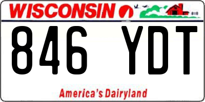 WI license plate 846YDT