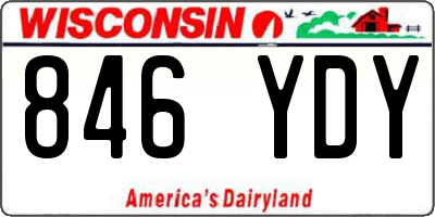 WI license plate 846YDY