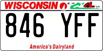 WI license plate 846YFF