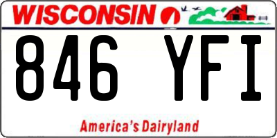 WI license plate 846YFI
