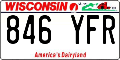 WI license plate 846YFR