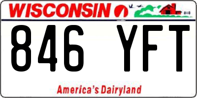 WI license plate 846YFT