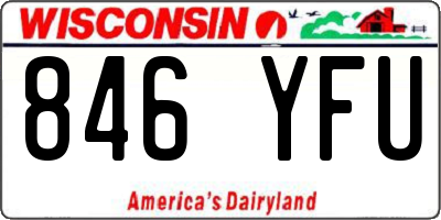 WI license plate 846YFU