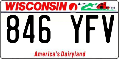 WI license plate 846YFV