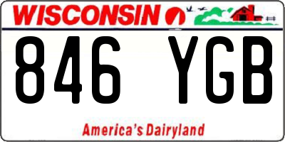 WI license plate 846YGB