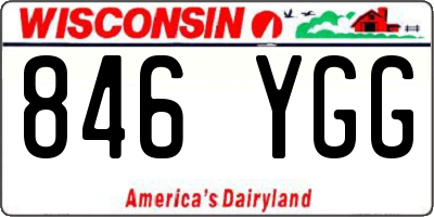 WI license plate 846YGG