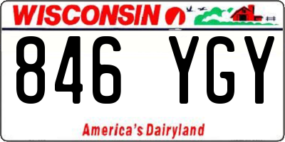 WI license plate 846YGY