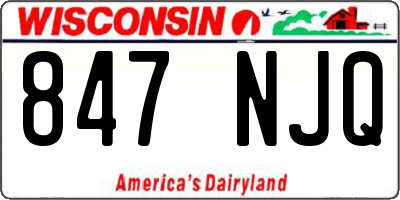 WI license plate 847NJQ