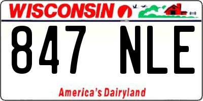 WI license plate 847NLE