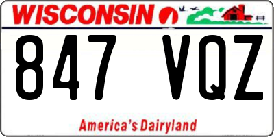 WI license plate 847VQZ