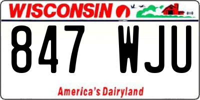 WI license plate 847WJU