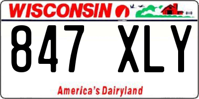WI license plate 847XLY