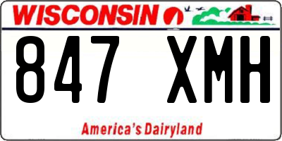 WI license plate 847XMH