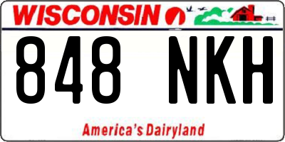 WI license plate 848NKH