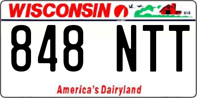 WI license plate 848NTT