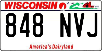 WI license plate 848NVJ