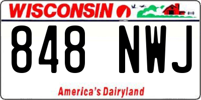 WI license plate 848NWJ