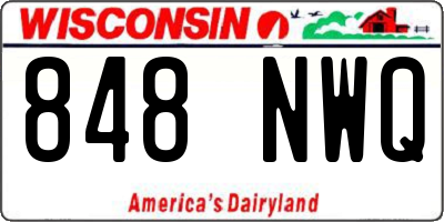 WI license plate 848NWQ