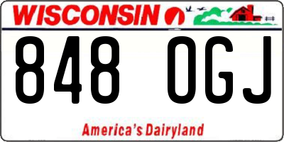 WI license plate 848OGJ