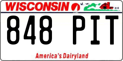 WI license plate 848PIT