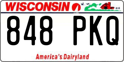 WI license plate 848PKQ