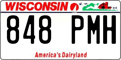 WI license plate 848PMH