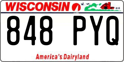 WI license plate 848PYQ