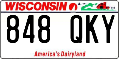 WI license plate 848QKY