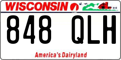 WI license plate 848QLH