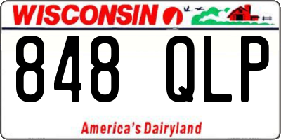WI license plate 848QLP